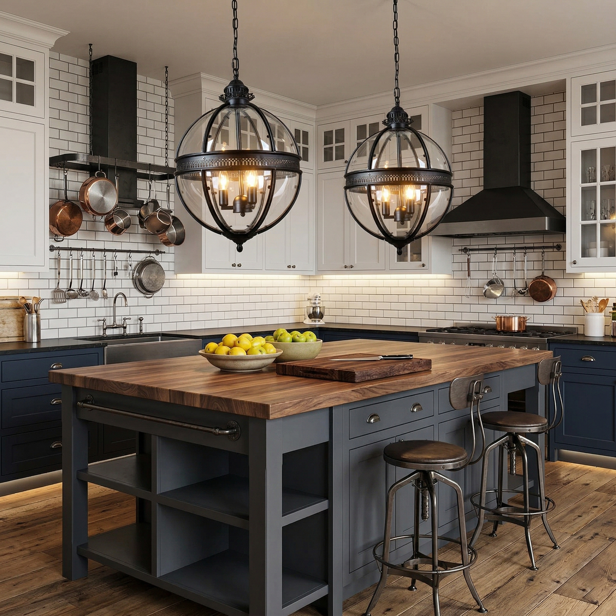 Voby Glass Linear Pendant Light
