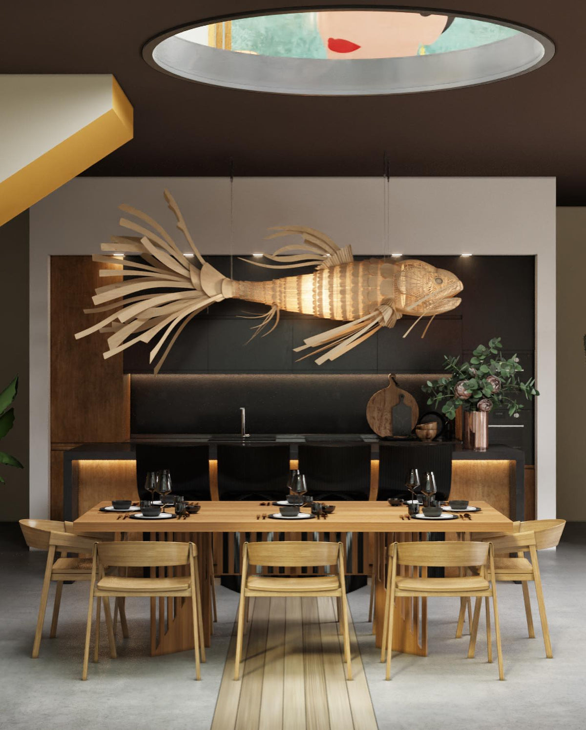 Sylaraine Wood Chandelier