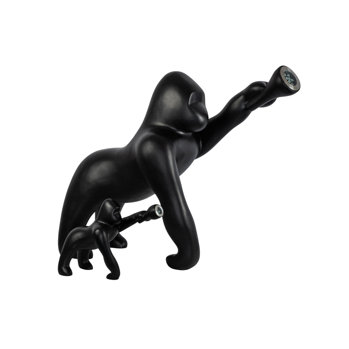 Zasolil Artistic Resin Gorilla Floor Lamp