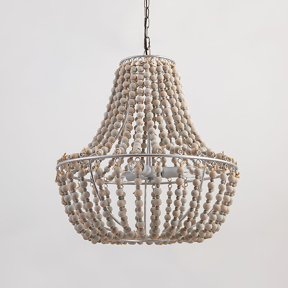 Aglo Chandelier Wood Organic Relaxed