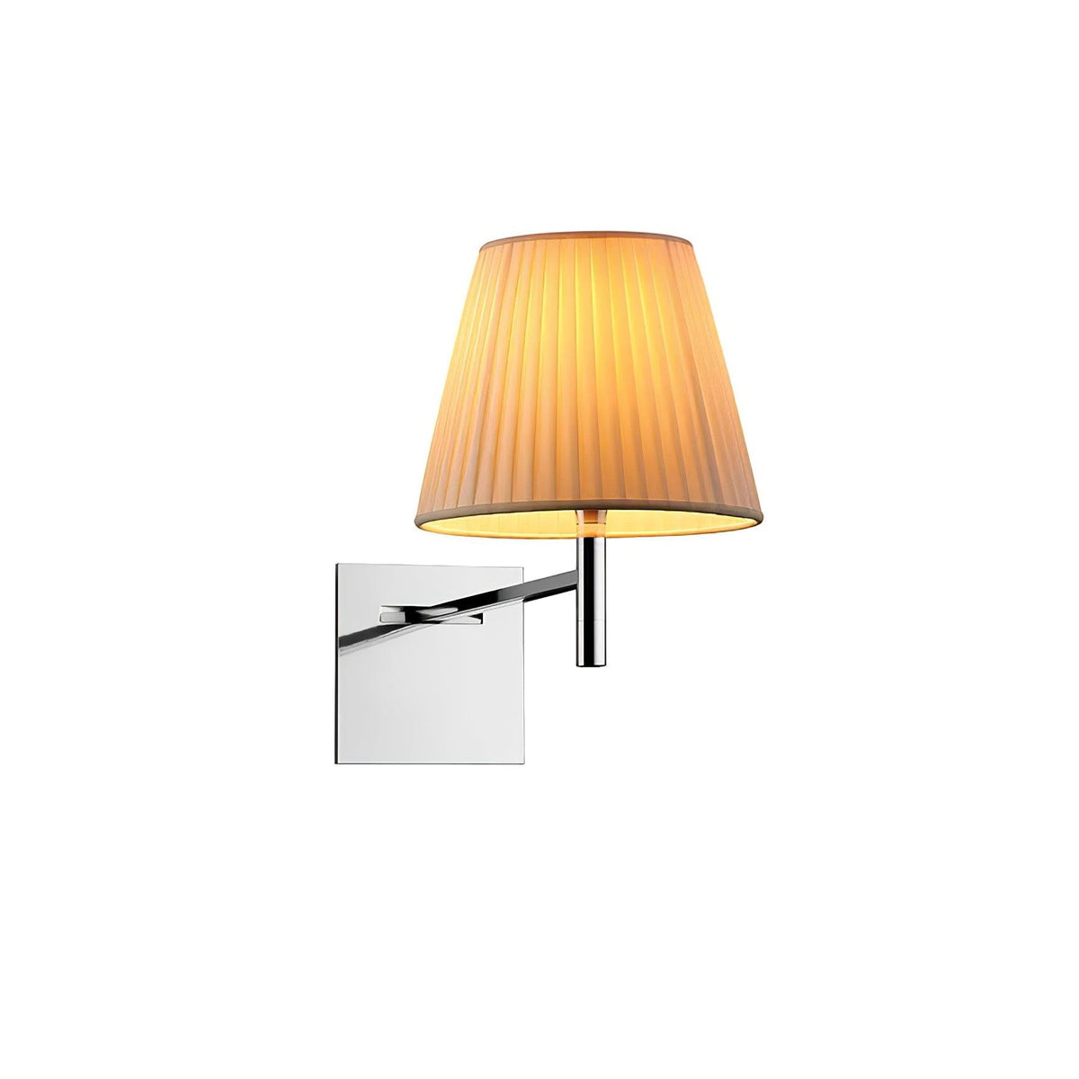 Orsore Chrome Prism Fabric Wall Lamp