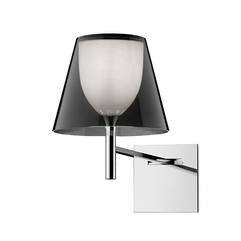Orsore Chrome Prism Fabric Wall Lamp