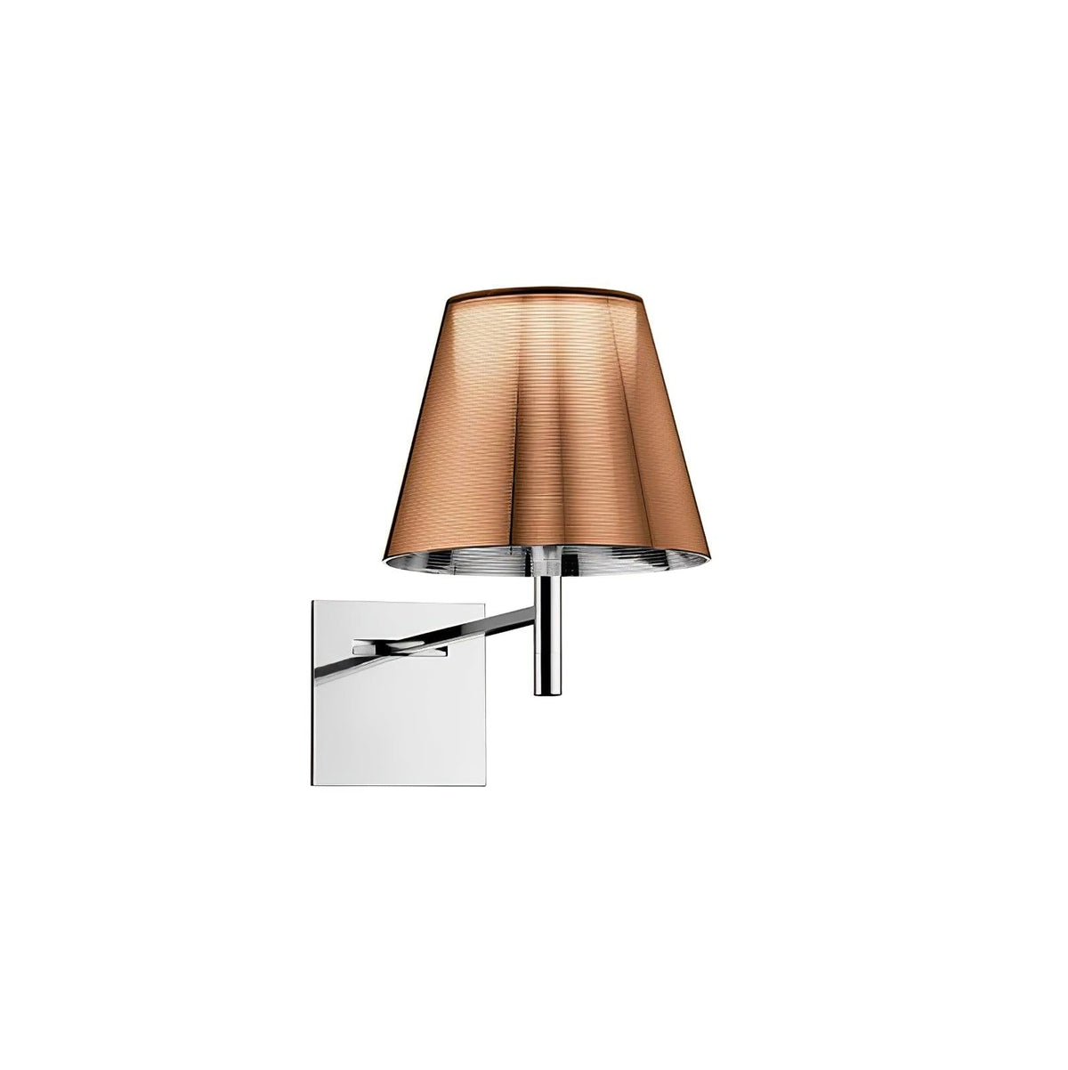 Orsore Chrome Prism Fabric Wall Lamp