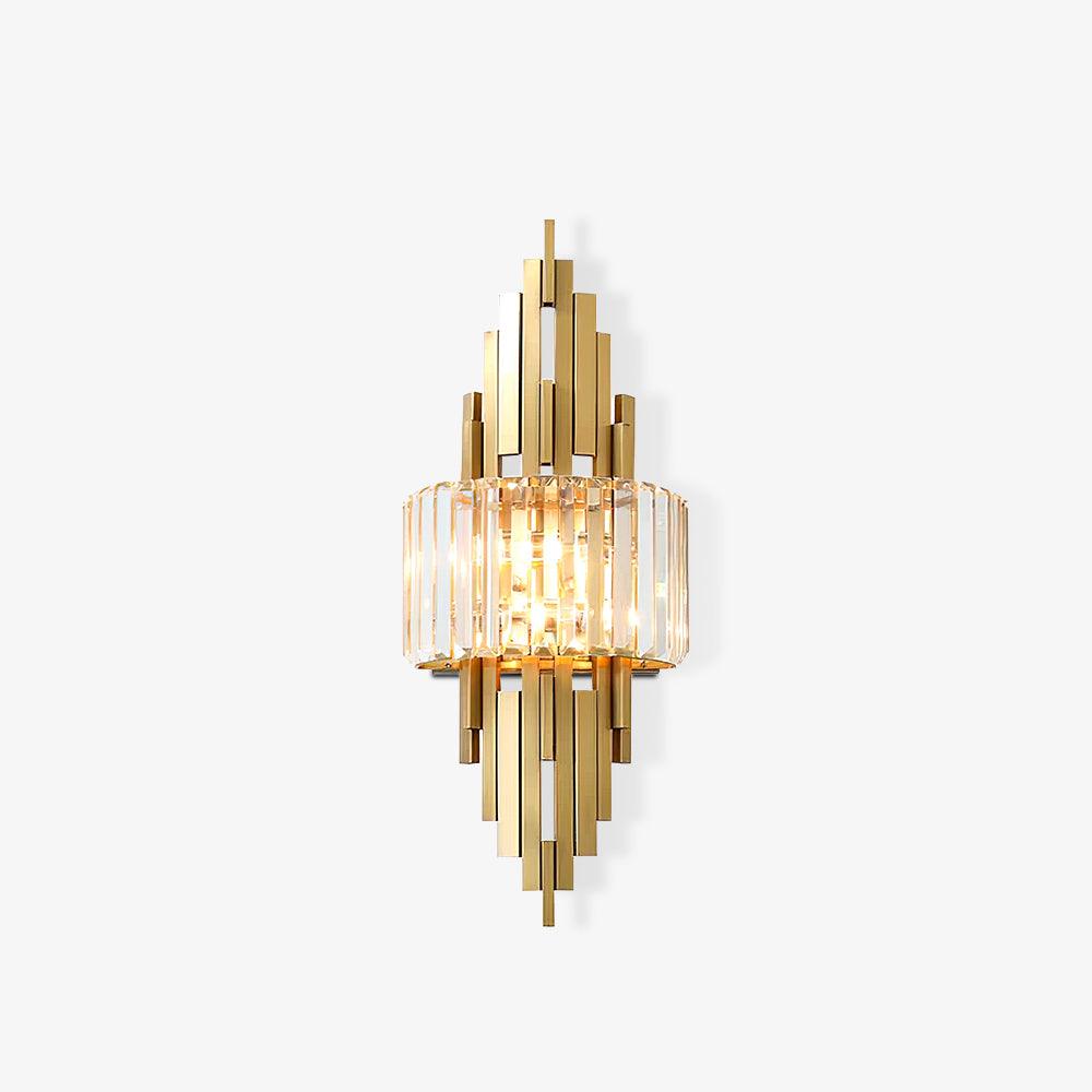 Voveliel Postmodern Luxury Crystal Glass Wall Lamp