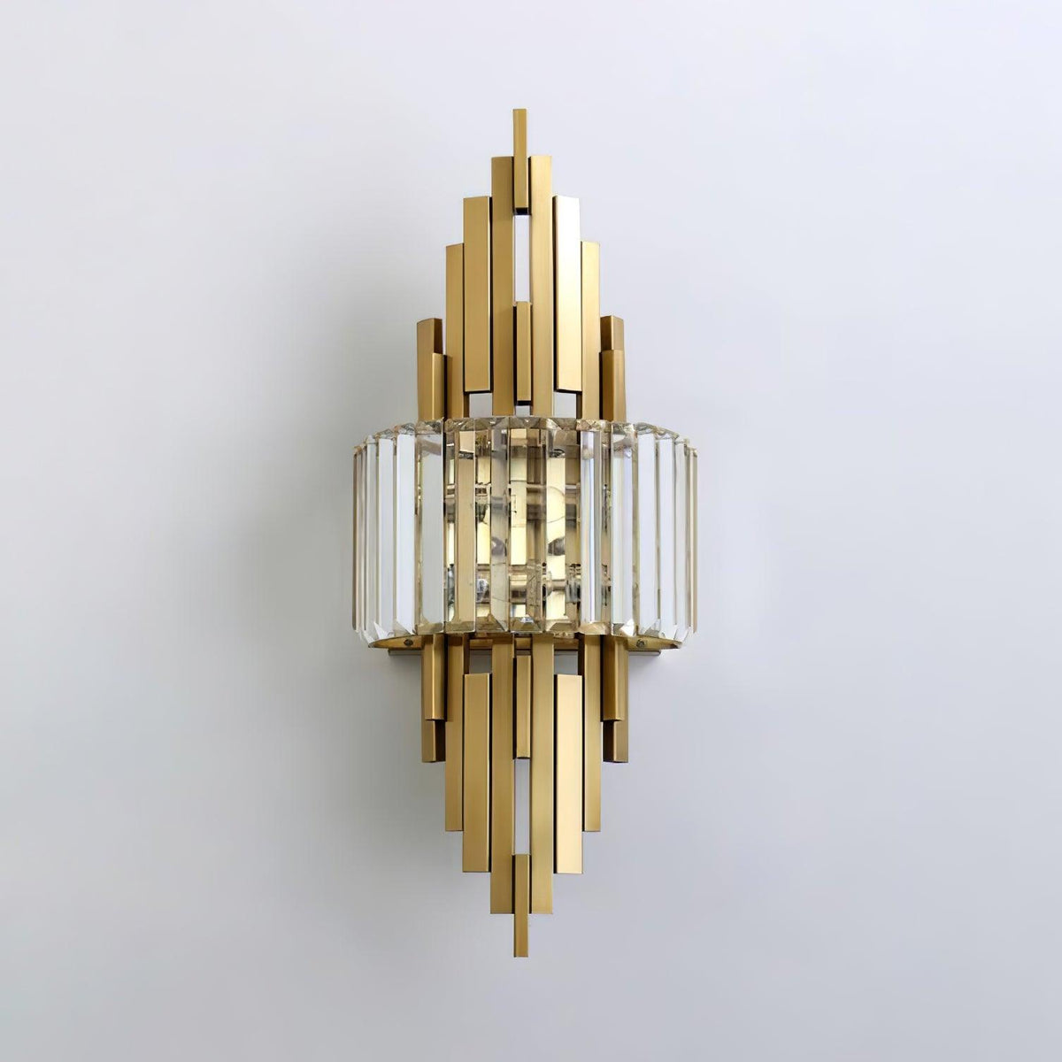 Voveliel Postmodern Luxury Crystal Glass Wall Lamp