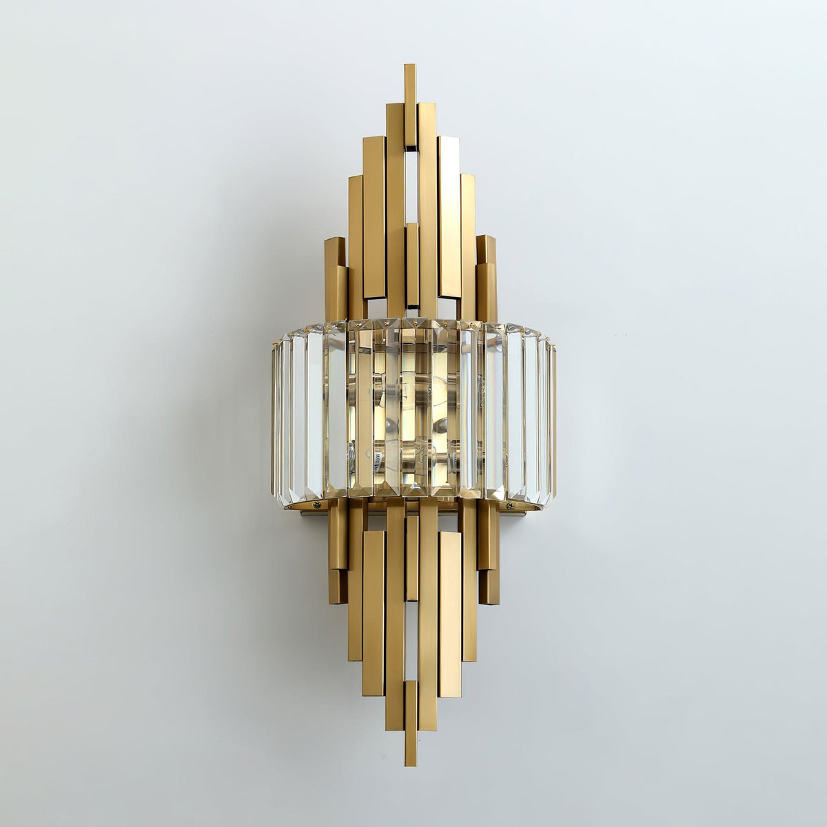 Voveliel Postmodern Luxury Crystal Glass Wall Lamp