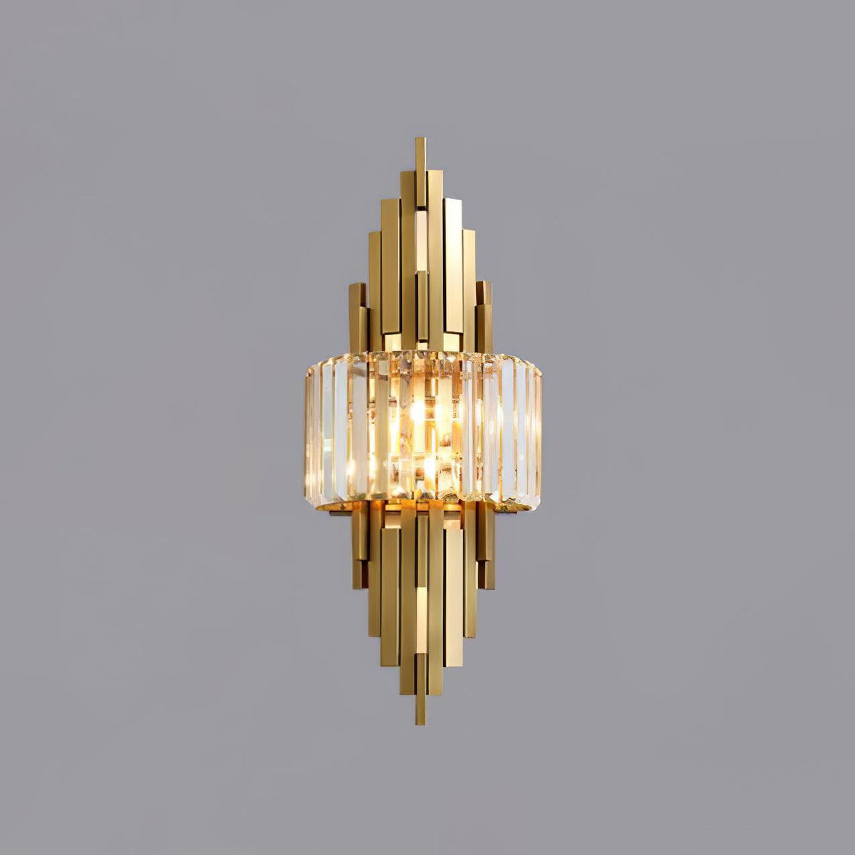 Voveliel Postmodern Luxury Crystal Glass Wall Lamp