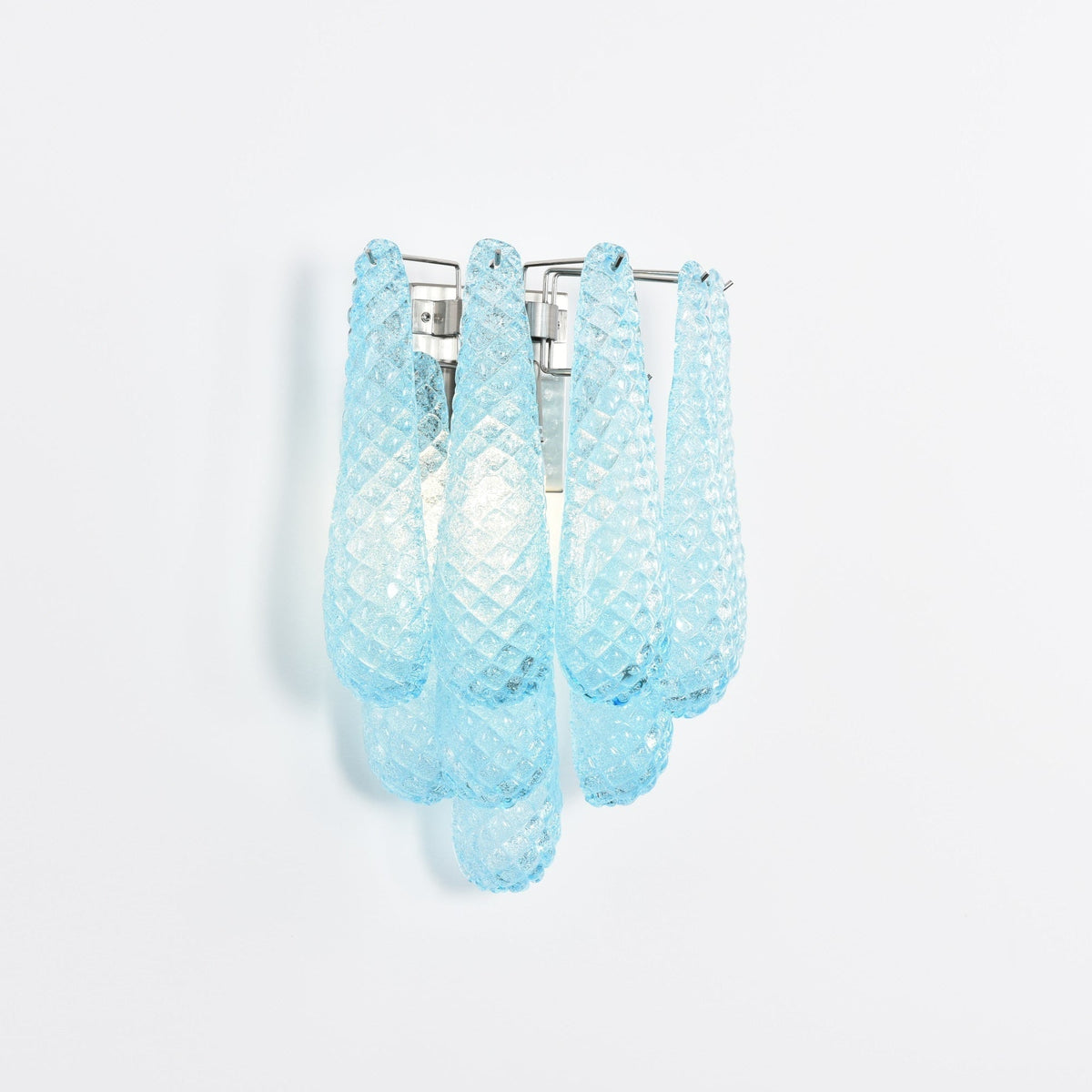 Liorelaria Wall Lamp Pink Teardrop Glass Floral Artistic