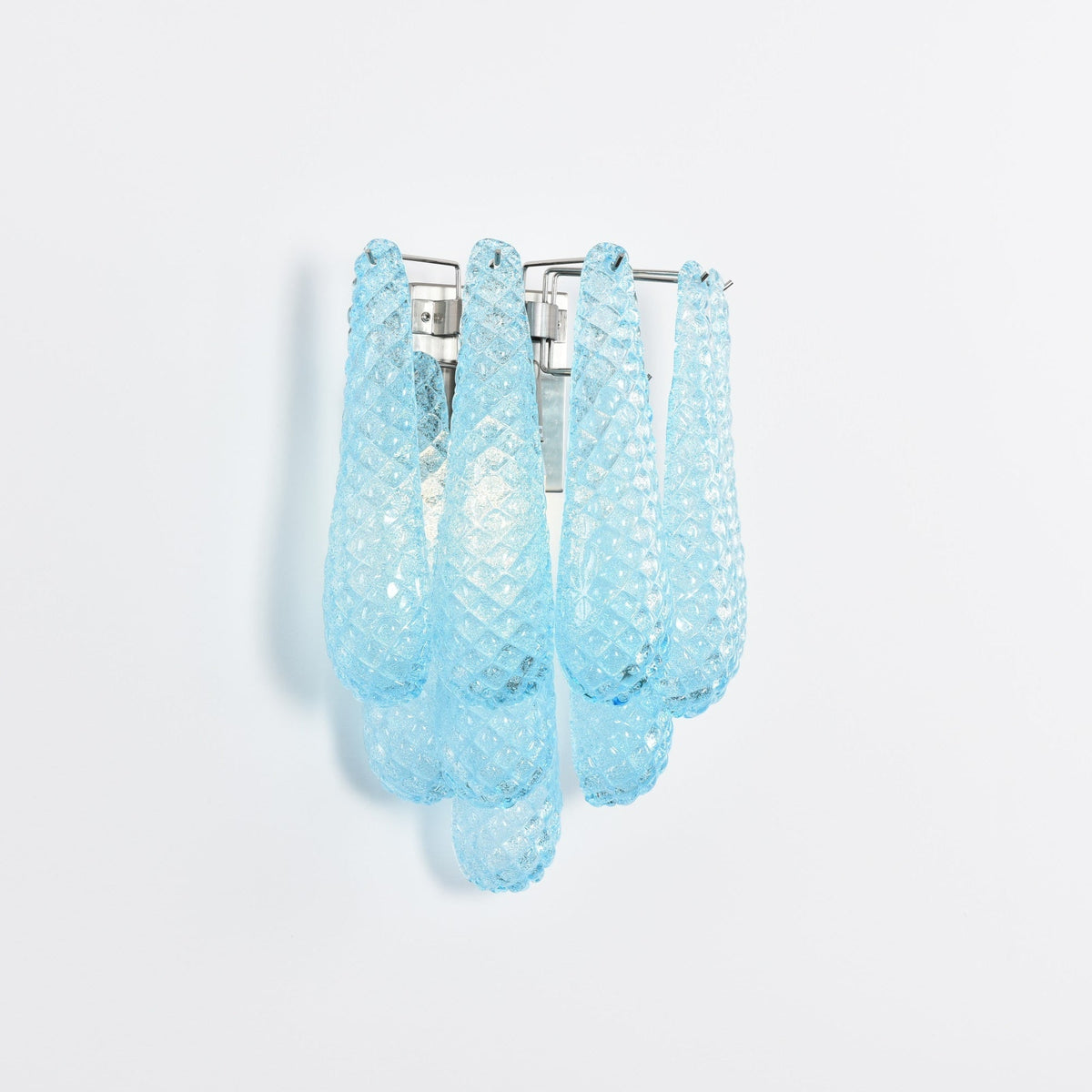 Liorelaria Wall Lamp Pink Teardrop Glass Floral Artistic