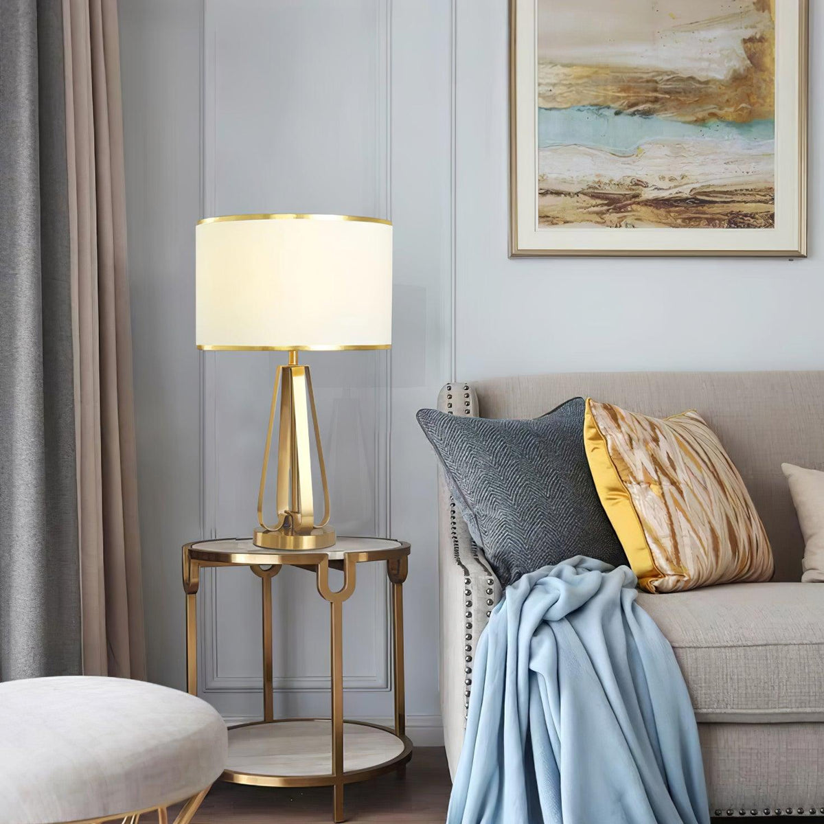 Linorira Luxe Fabric Table Lamp