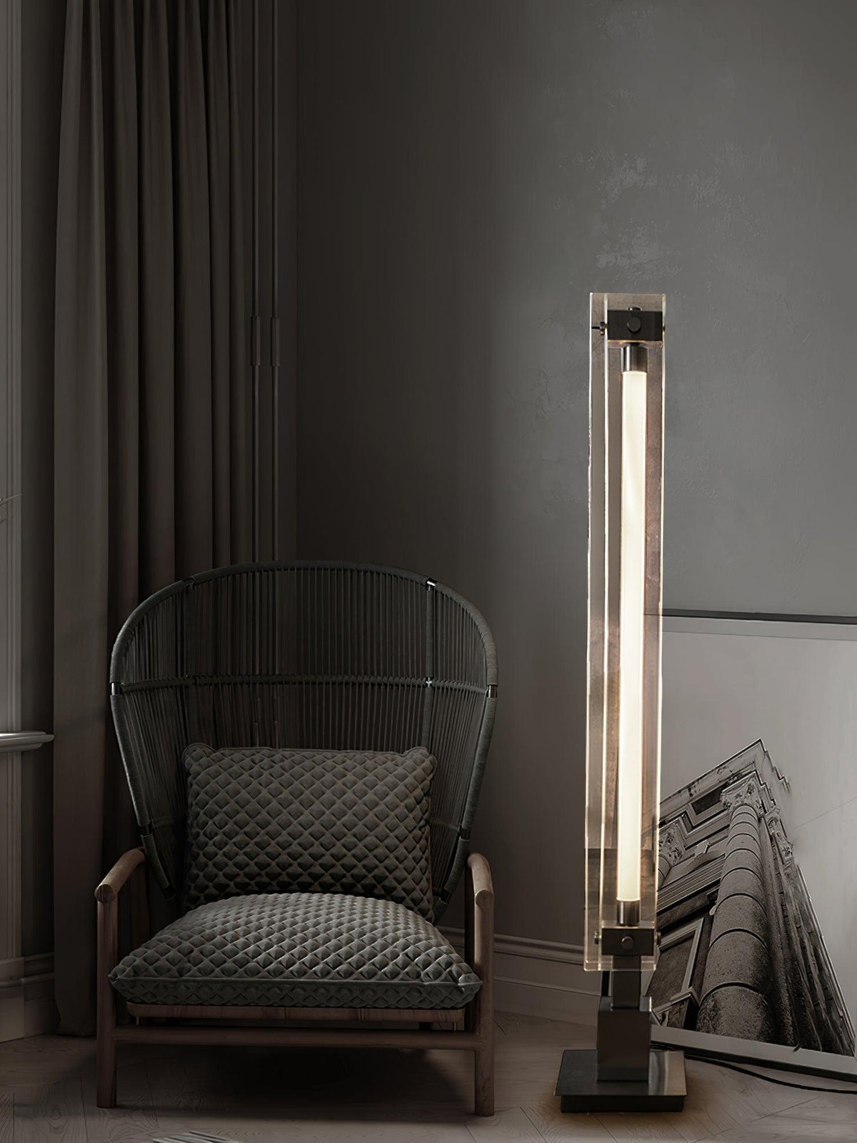 Avthaaril Architectural Acrylic Floor Lamp