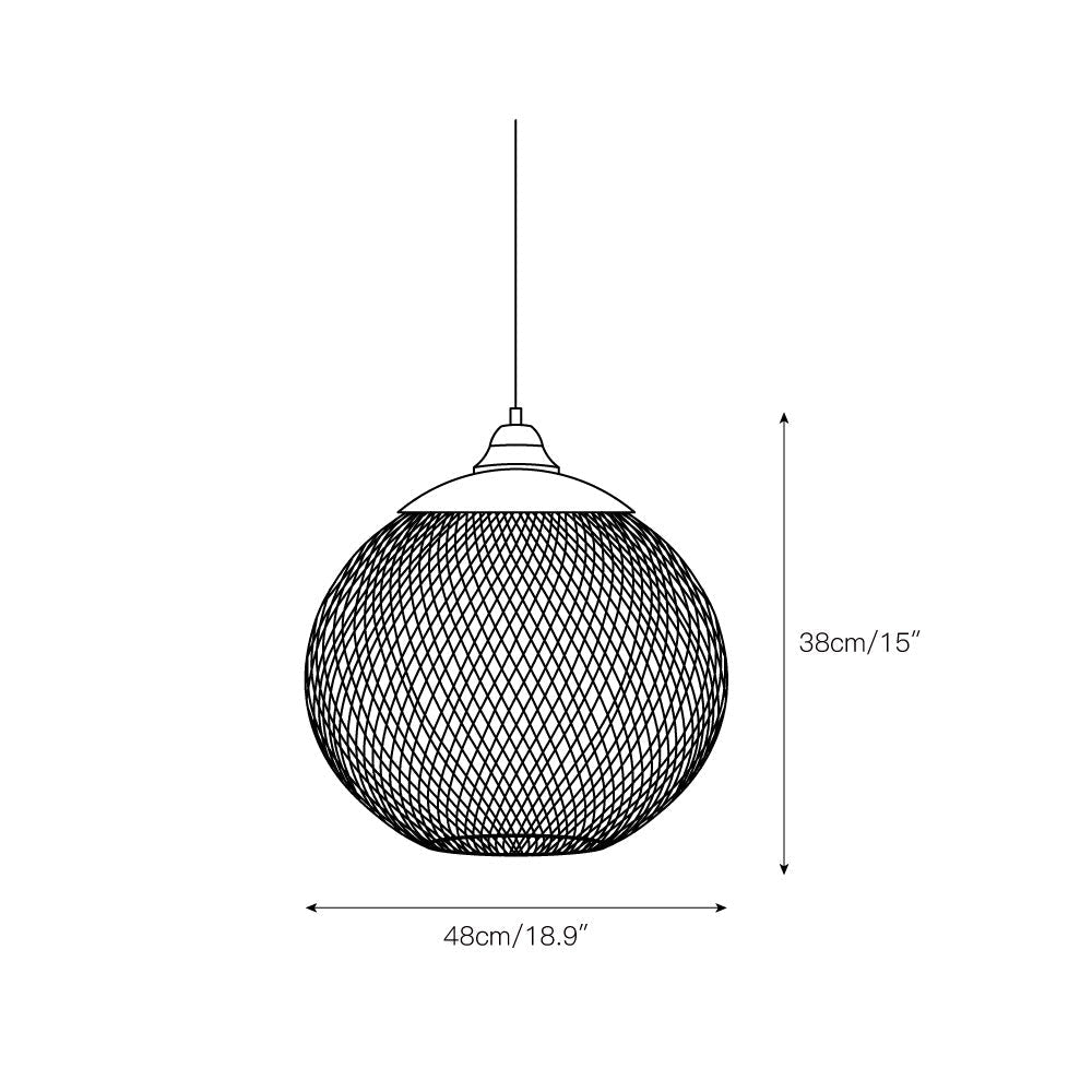 Aursorir Modern Minimalist Mesh Pendant Lamp