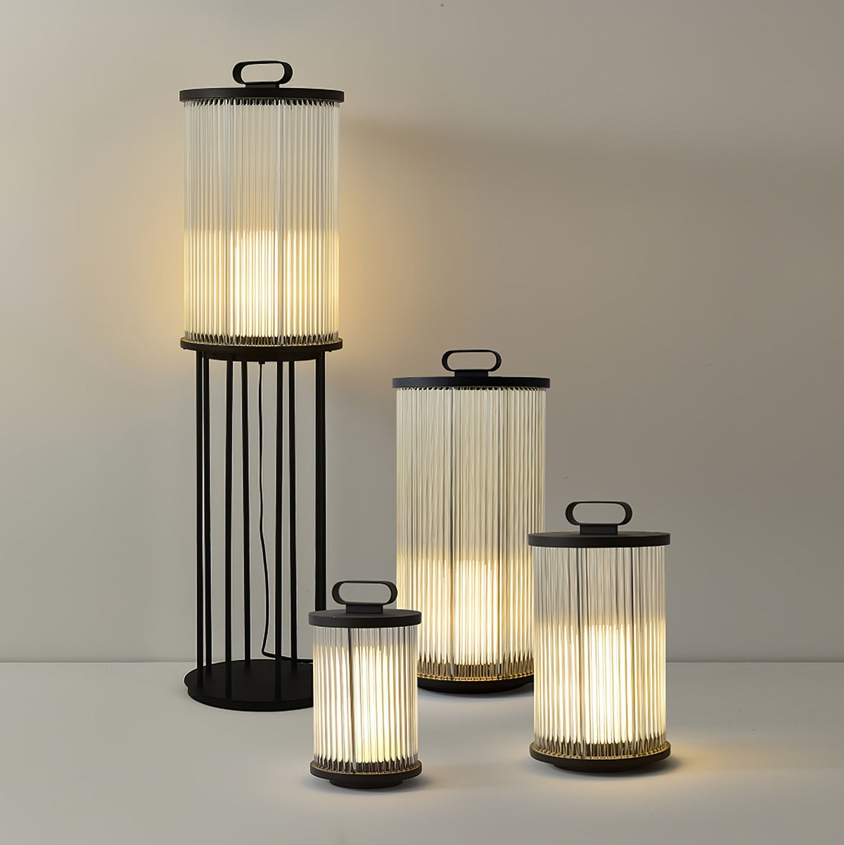 Niri Steel Acrylic Minimalist Floor Lamp