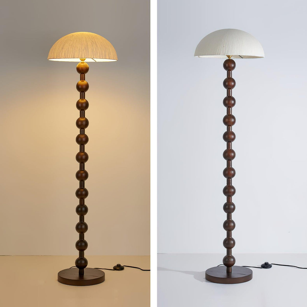 Lyliril Retro Wood Floor Lamp