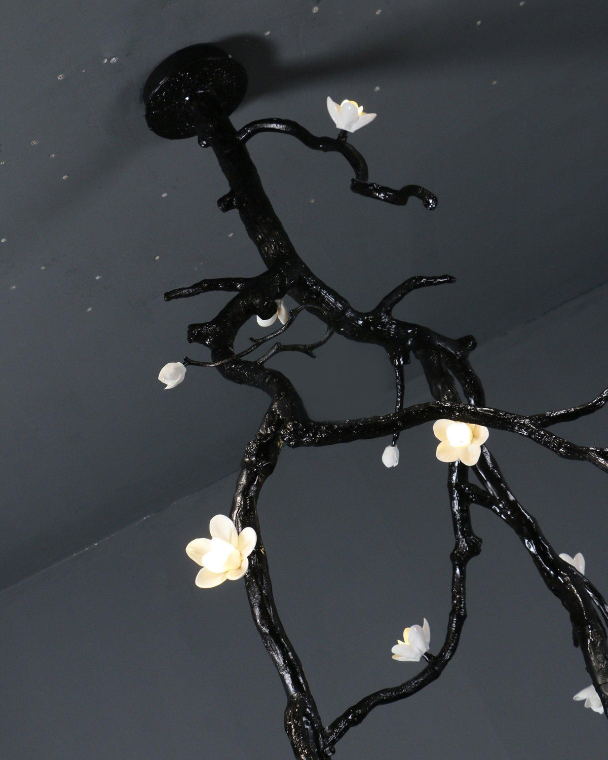 Rae Chandelier Black Branch Flower