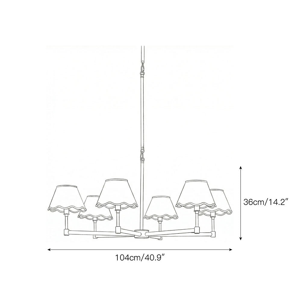Piko Rattan Chandelier