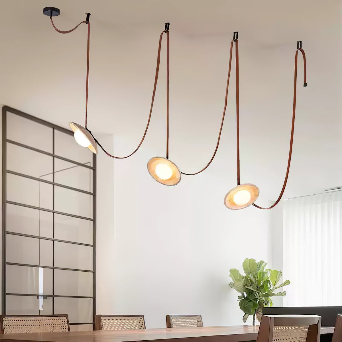 Ulsoryra Organic Travertine Pendant Light Cluster