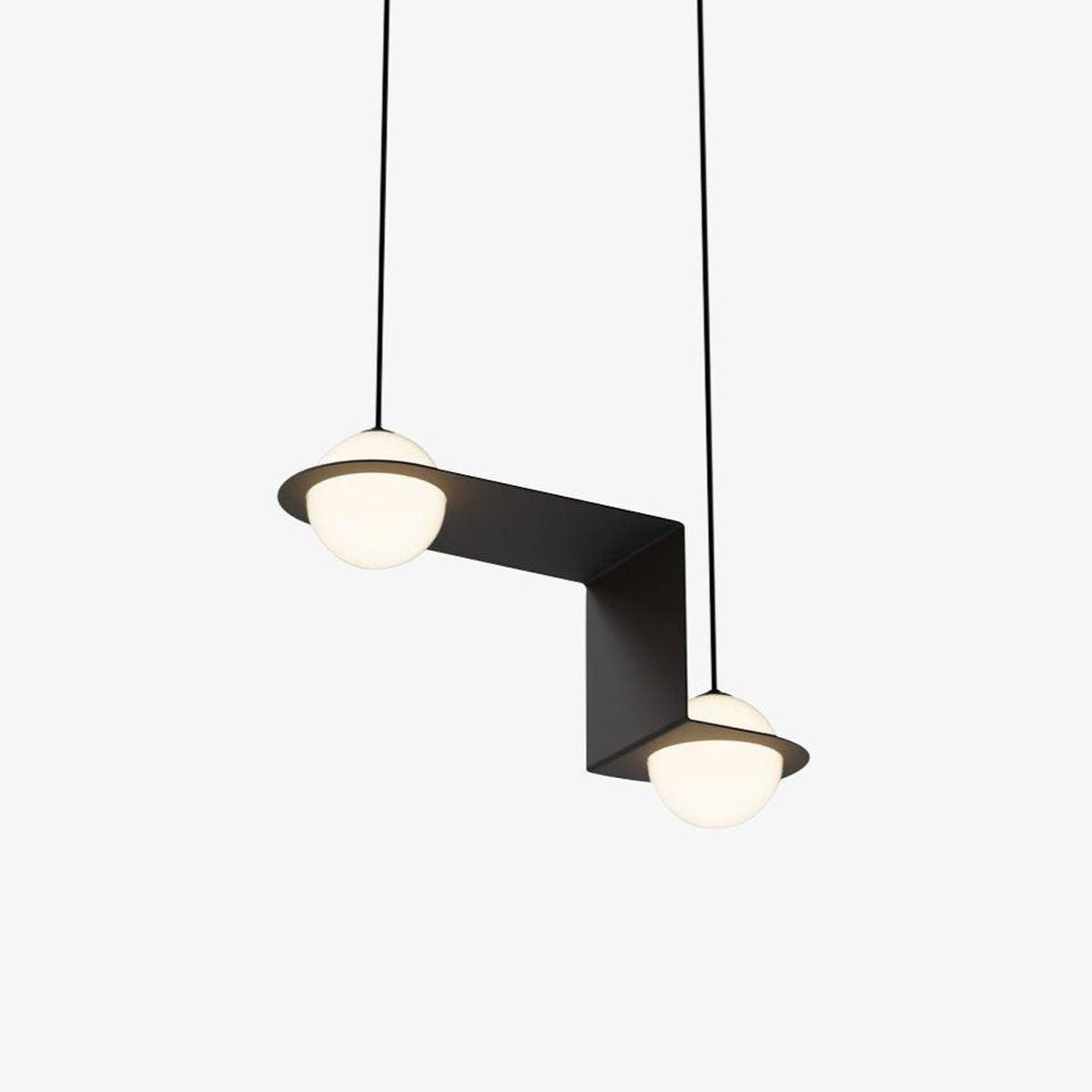 Theo Black Glass Pendant Lamp