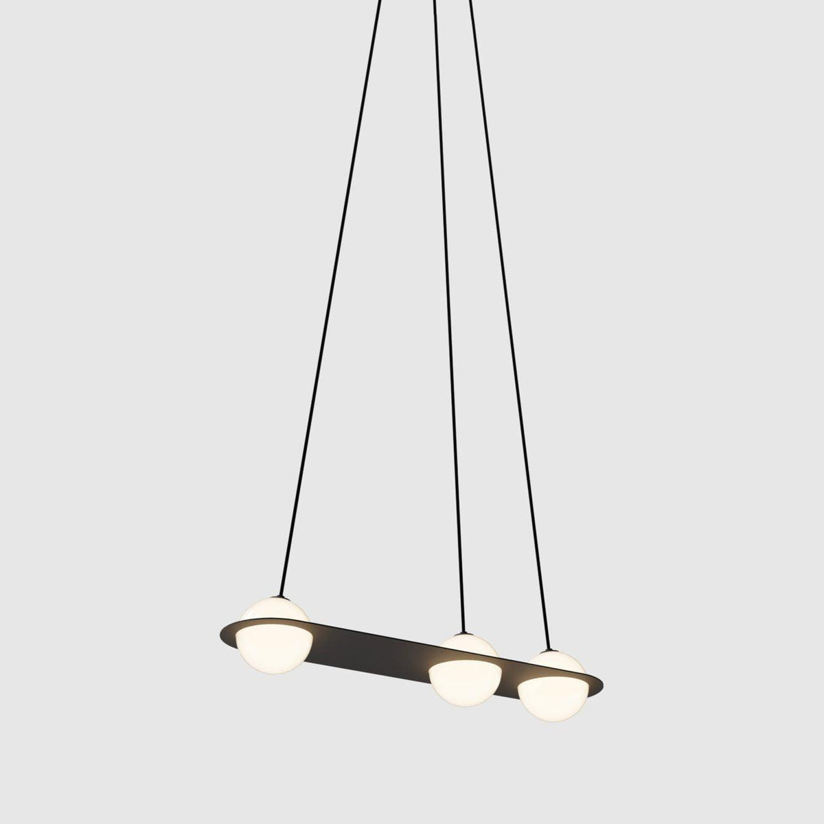 Theo Black Glass Pendant Lamp