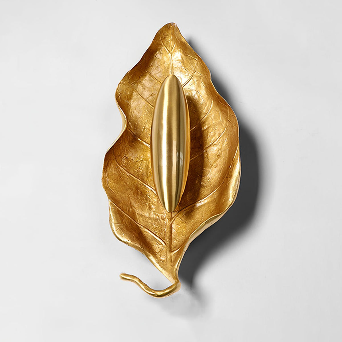 Corsel Nordic Art Leaf Brass Wall Lamp