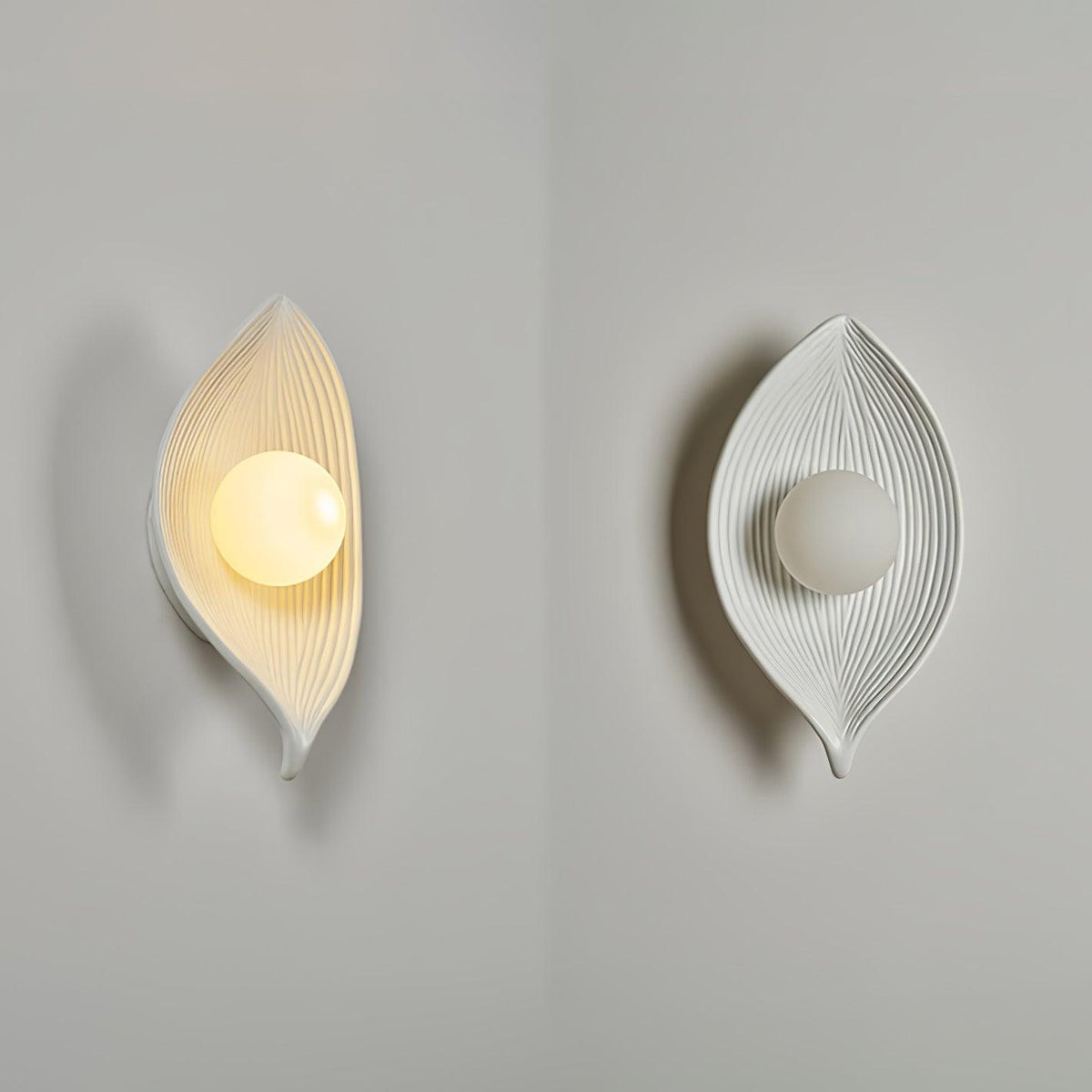 Lirixa Leaf Canoe Resin Sconce Wall lamp