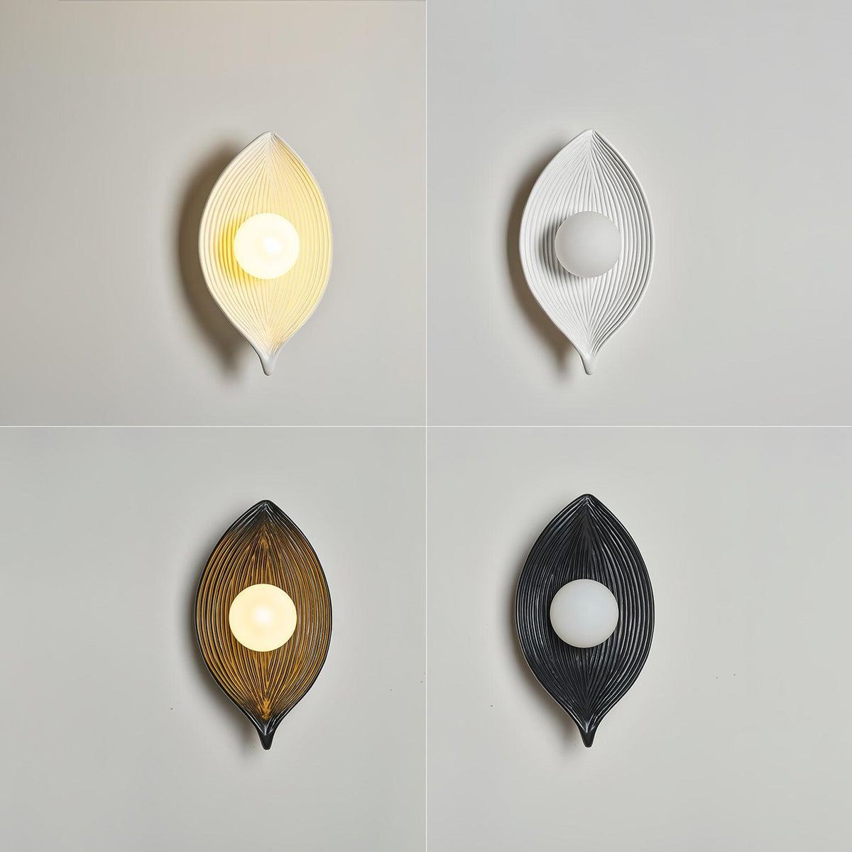 Lirixa Leaf Canoe Resin Sconce Wall lamp