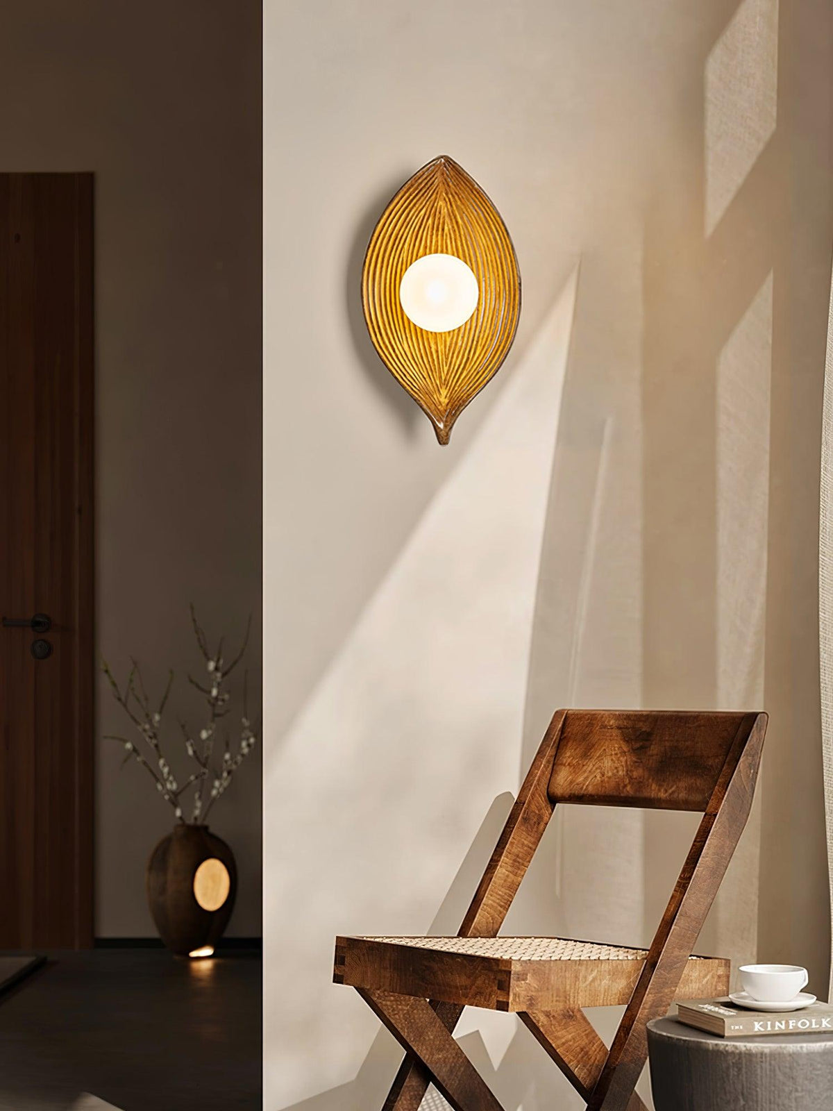 Lirixa Leaf Canoe Resin Sconce Wall lamp