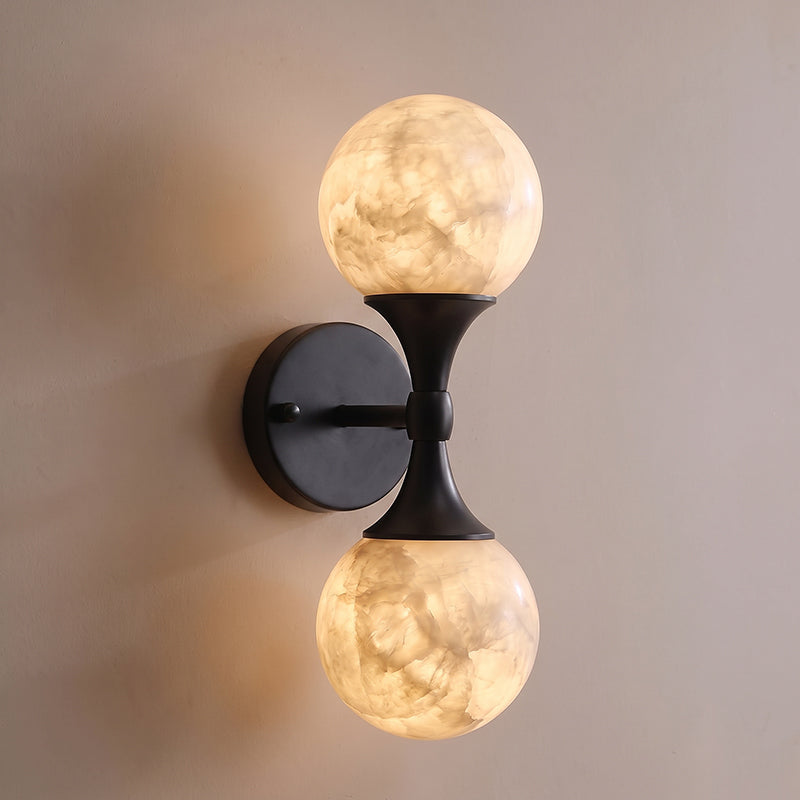 Ulverford Dual Alabaster Wall Sconce