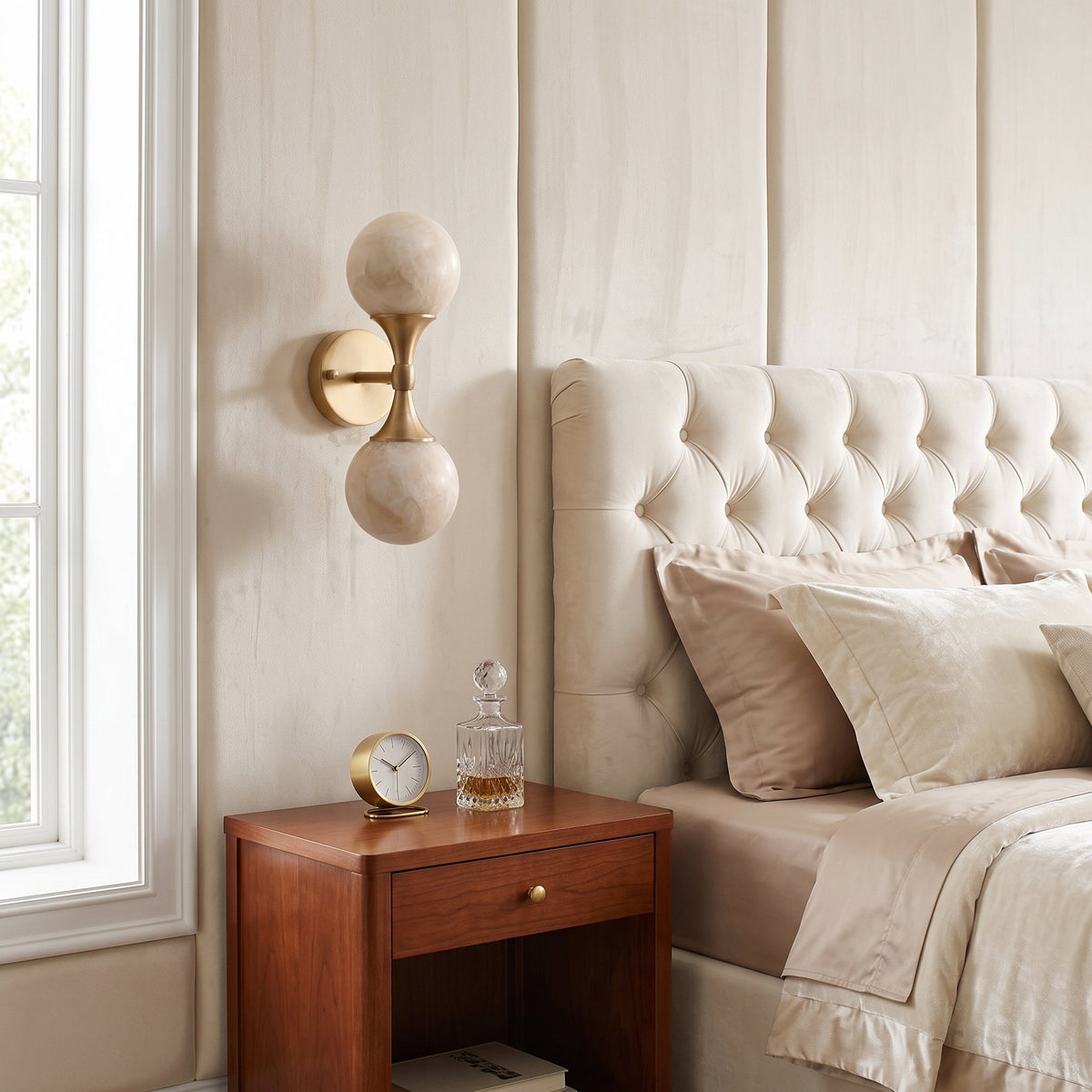 Ulverford Dual Alabaster Wall Sconce