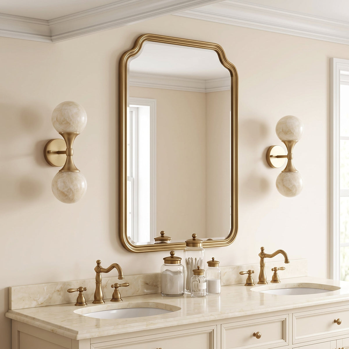 Ulverford Dual Alabaster Wall Sconce