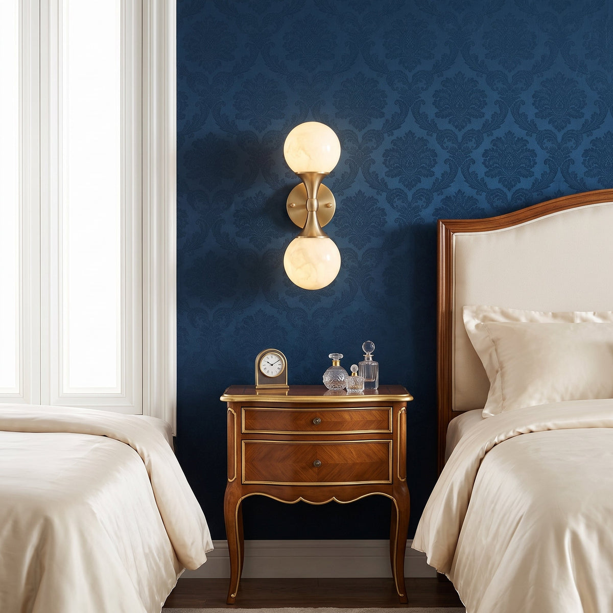 Ulverford Dual Alabaster Wall Sconce