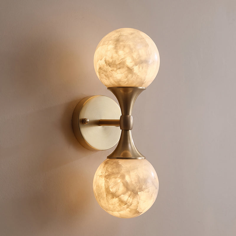 Ulverford Dual Alabaster Wall Sconce