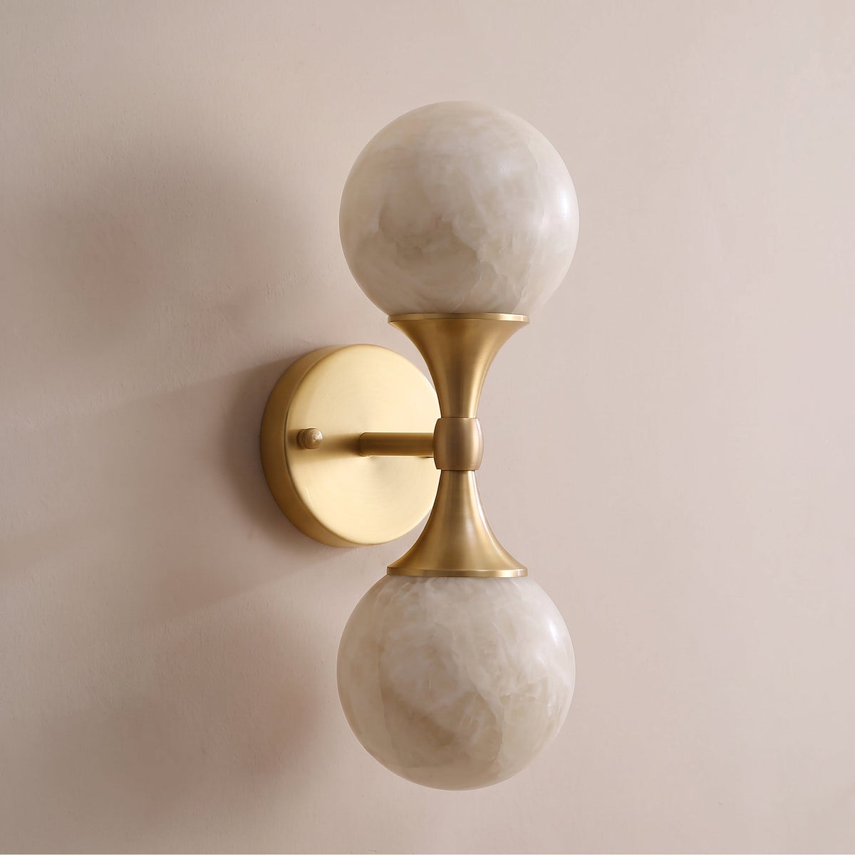 Ulverford Dual Alabaster Wall Sconce
