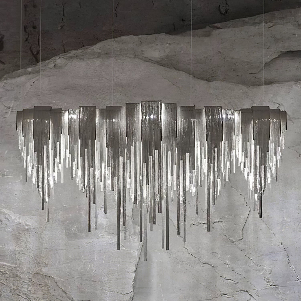 Tarien Chandelier Layered Chain Nickel Luxury
