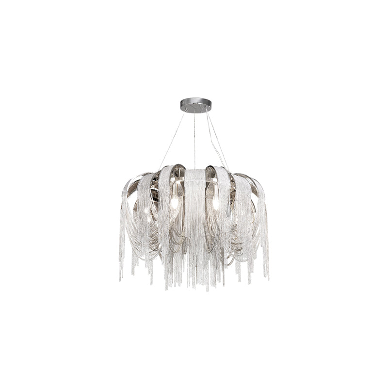 Tarien Chandelier Layered Chain Nickel Luxury
