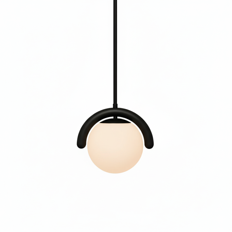 Alden Modern Metal Glass Linear Chandelier
