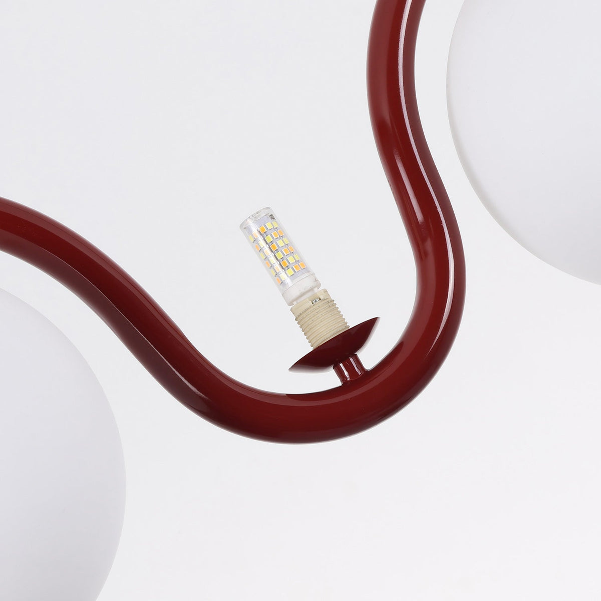 Ashcombe Opal Glass Linear Chandelier