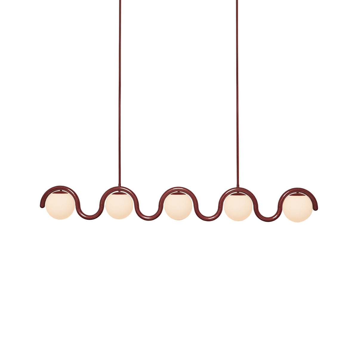 Ashcombe Opal Glass Linear Chandelier