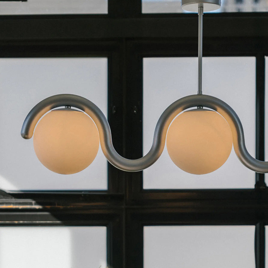 Citheis Individual Creativity Linear Glass Chandelier