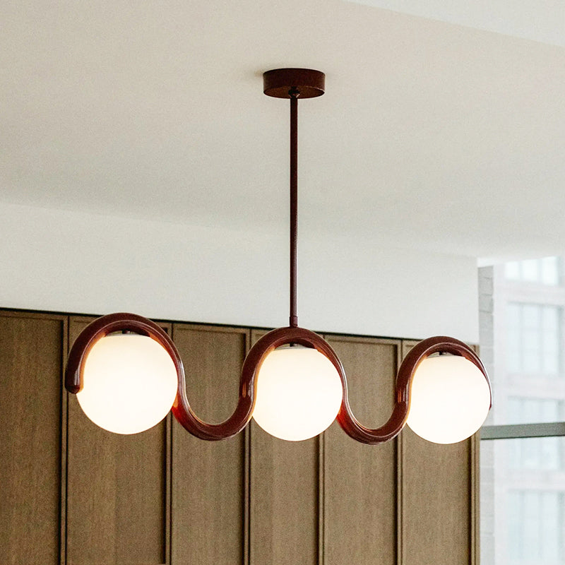 Citheis Individual Creativity Linear Glass Chandelier