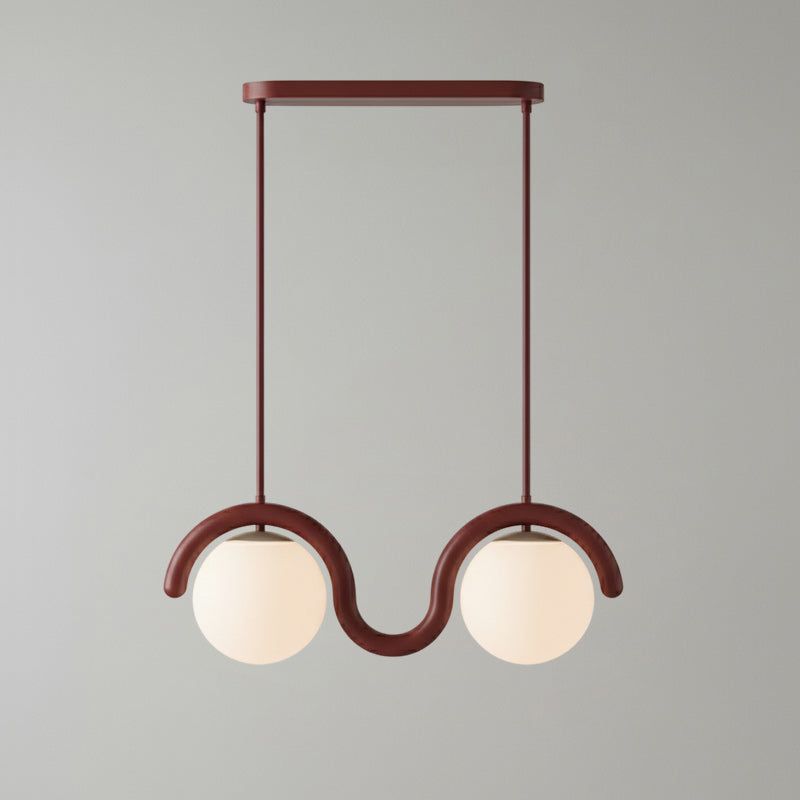 Ashcombe Opal Glass Linear Chandelier