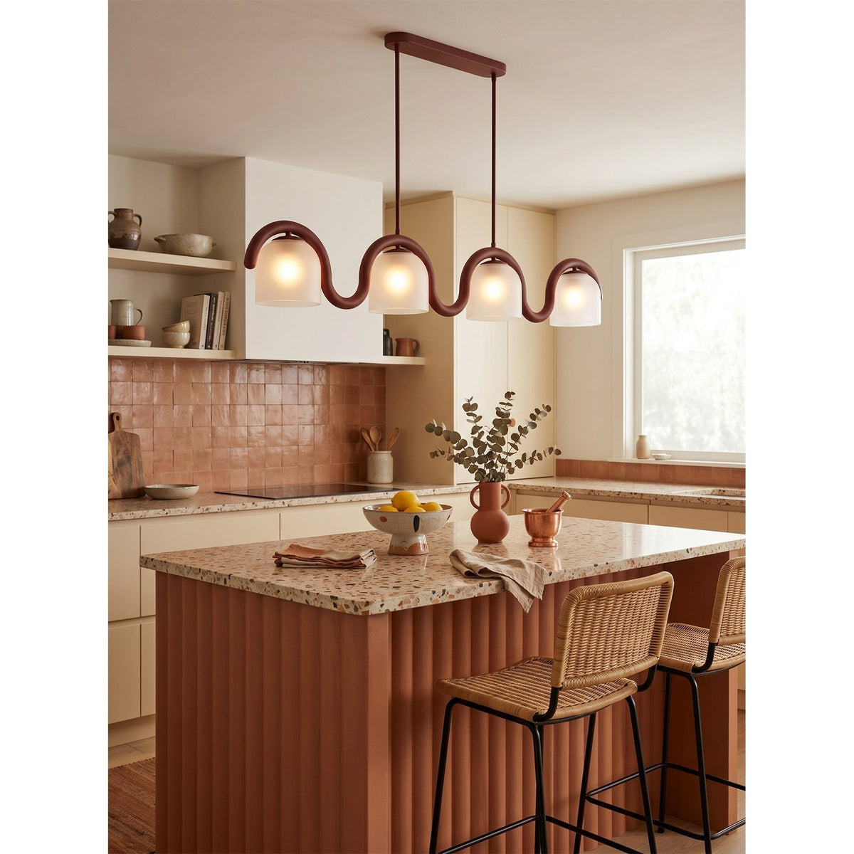 Lenox Linear Glass Chandelier
