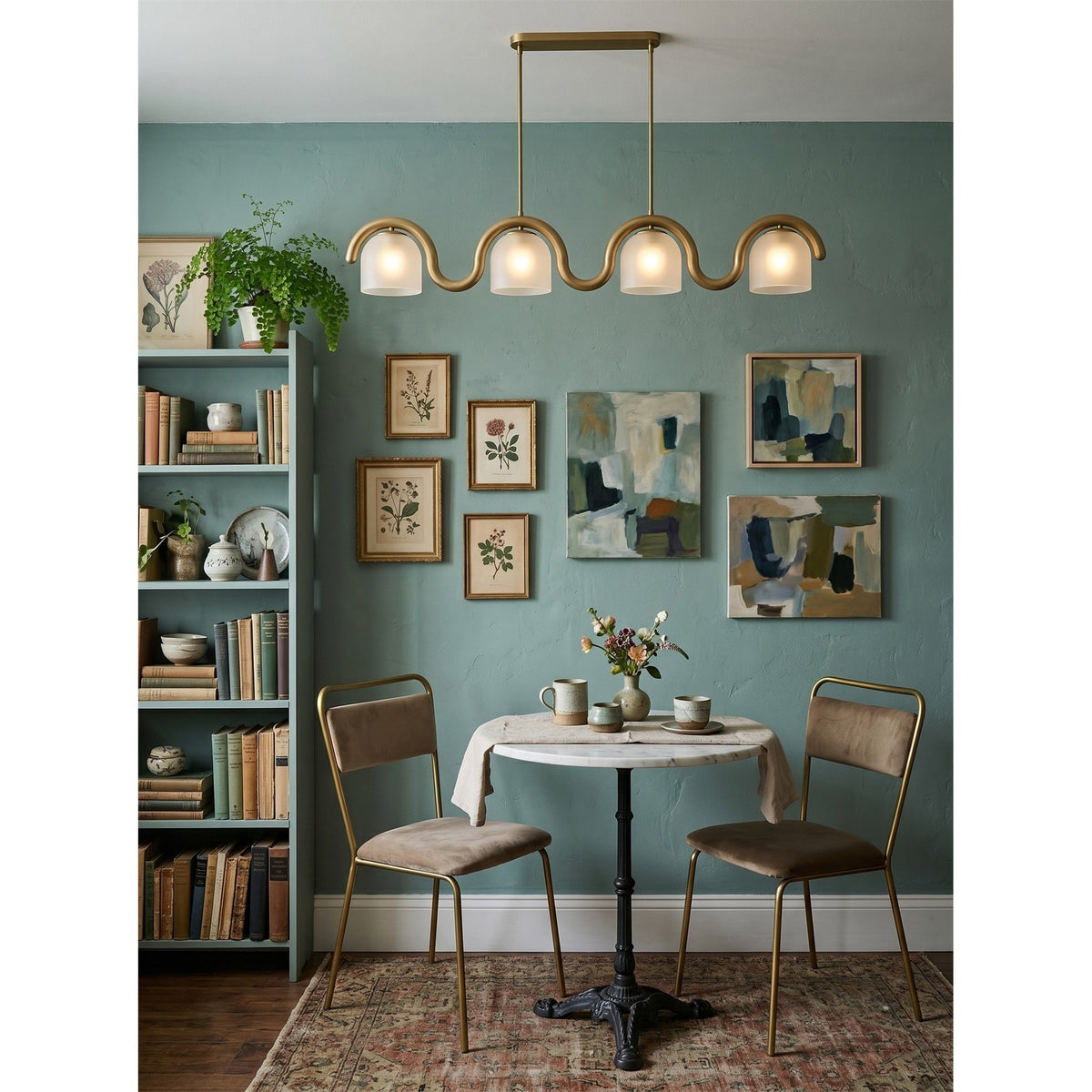 Lenox Linear Glass Chandelier