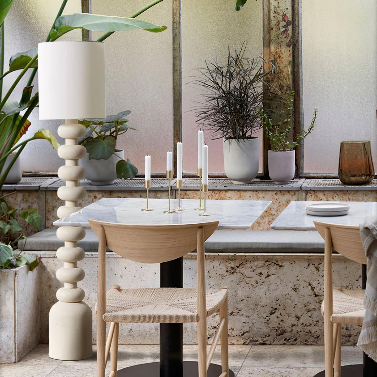 Khev Modern Fabric Floor Lamp