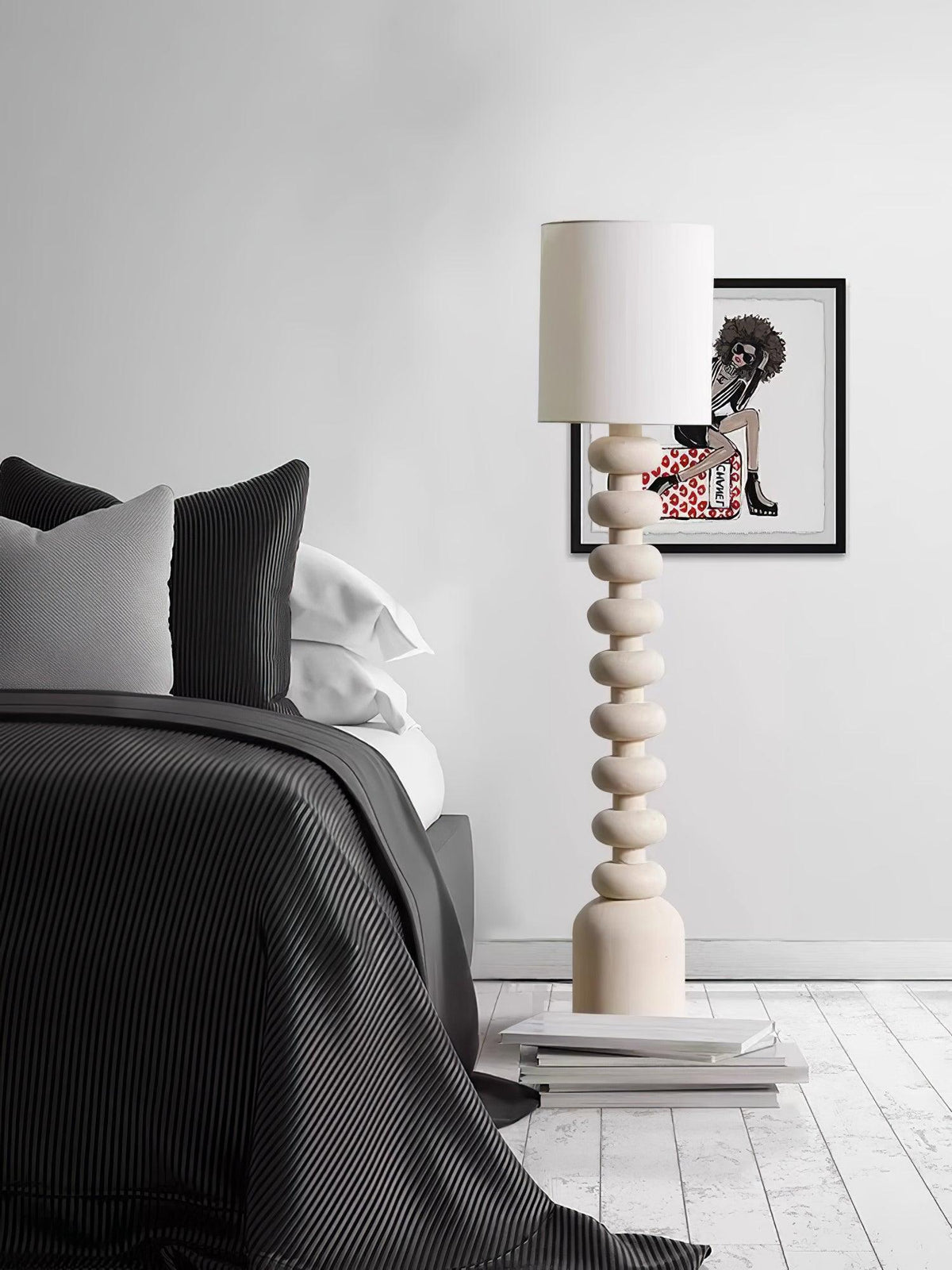 Khev Modern Fabric Floor Lamp