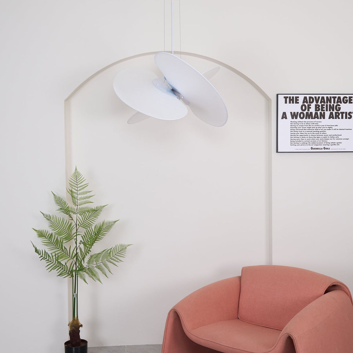 Whirl Modern Fabric Pendant Lamp