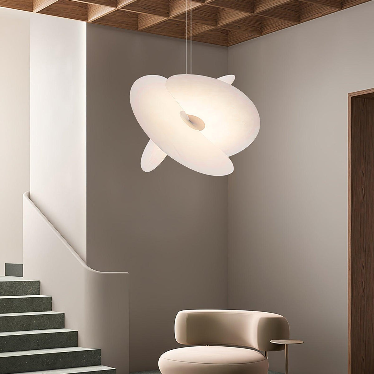 Whirl Modern Fabric Pendant Lamp