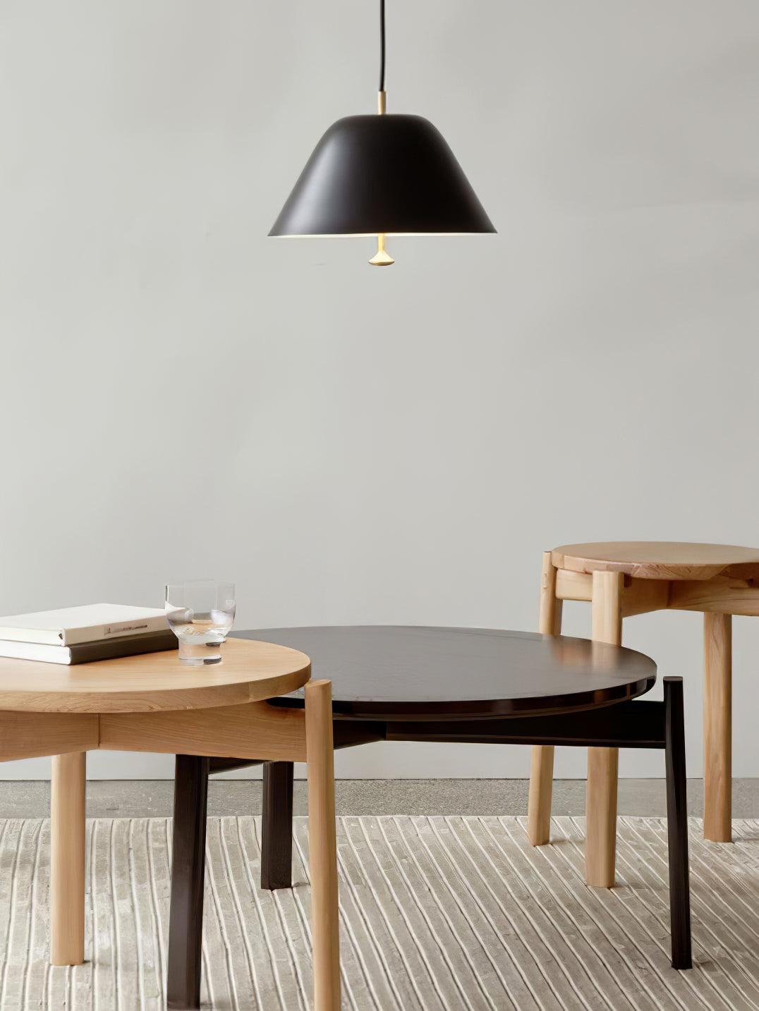 Evir Pendant Lamp Bell Glass Brass Minimalist