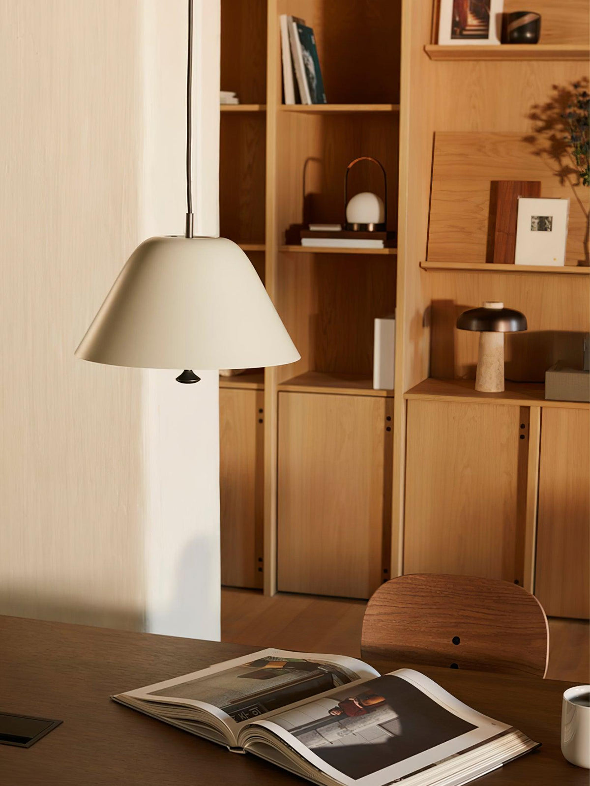Evir Pendant Lamp Bell Glass Brass Minimalist