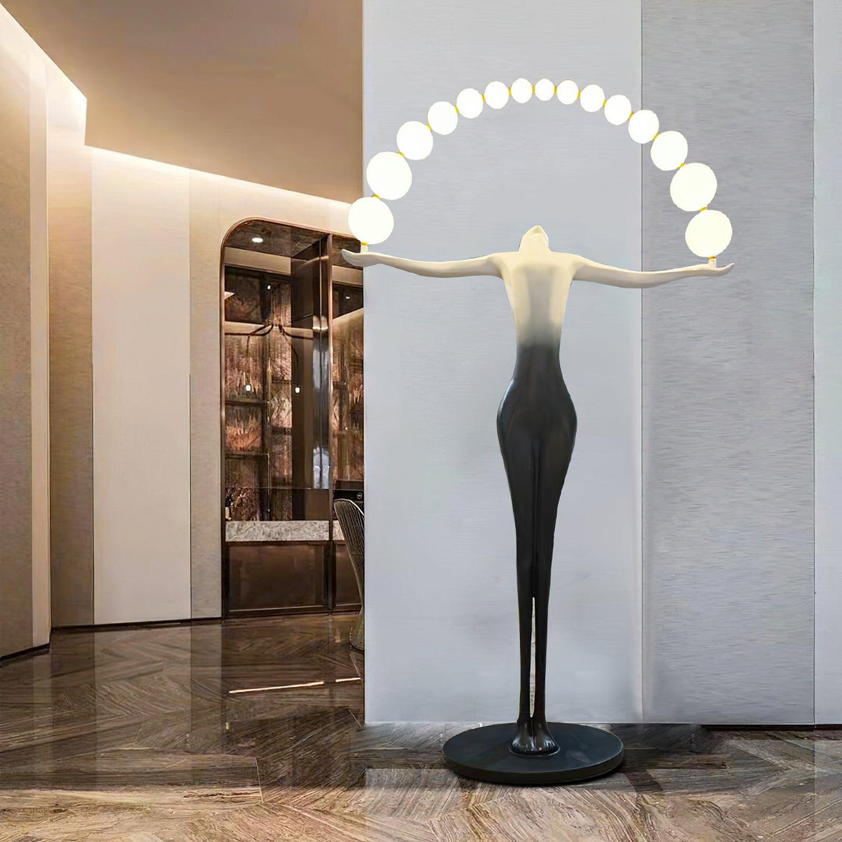 Luminara Gradient Sculptural Floor Lamp